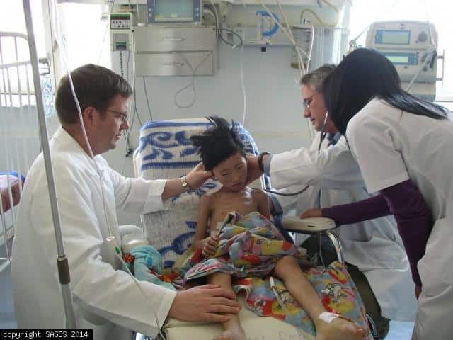 Child at Trauma Hospital Mongolia