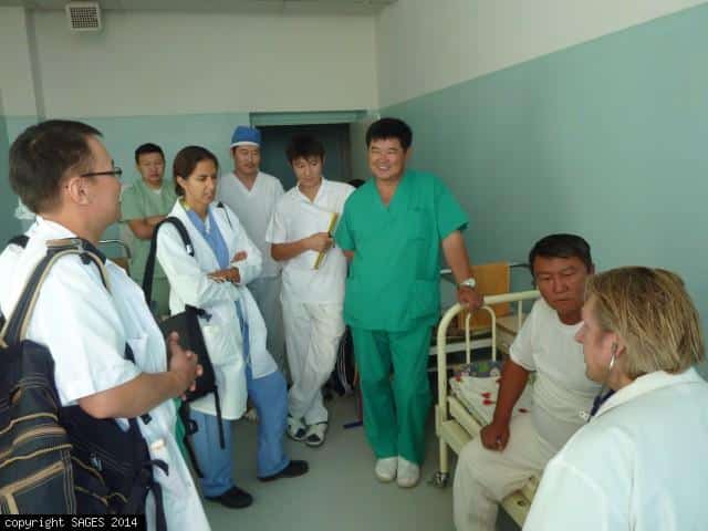 Preop patient rounds Choibalsan Mongolia
