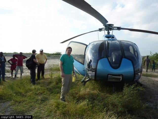 Helicopter to Leogane Haiti January 2010