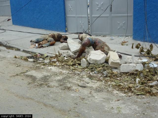 Bodies streets of Port-au-Prince