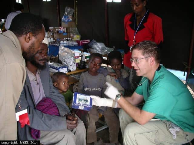 Clinic in tent in Ethiopia