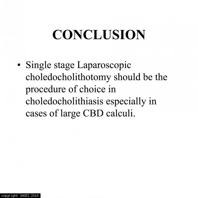Comparison of Laparoscopic CBD Exploration,ercp and Open Choledocholithotomy for Large CBD Calculi