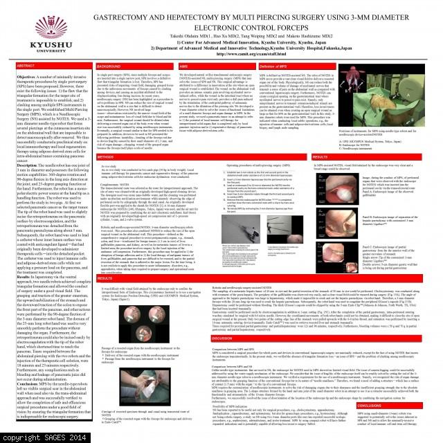 Gastrectomy and Hepatectomy by Multi Piercing Surgery Using 3-mm Diameter Electronic Control Forceps